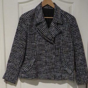 Coldwater Creek Women'sMoto Zippered Jacket Size 16